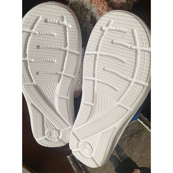 Under Armour Texas Flag Slides Sandals Men 7 Ignite White Red Blue Shoes New - Picture 13 of 15